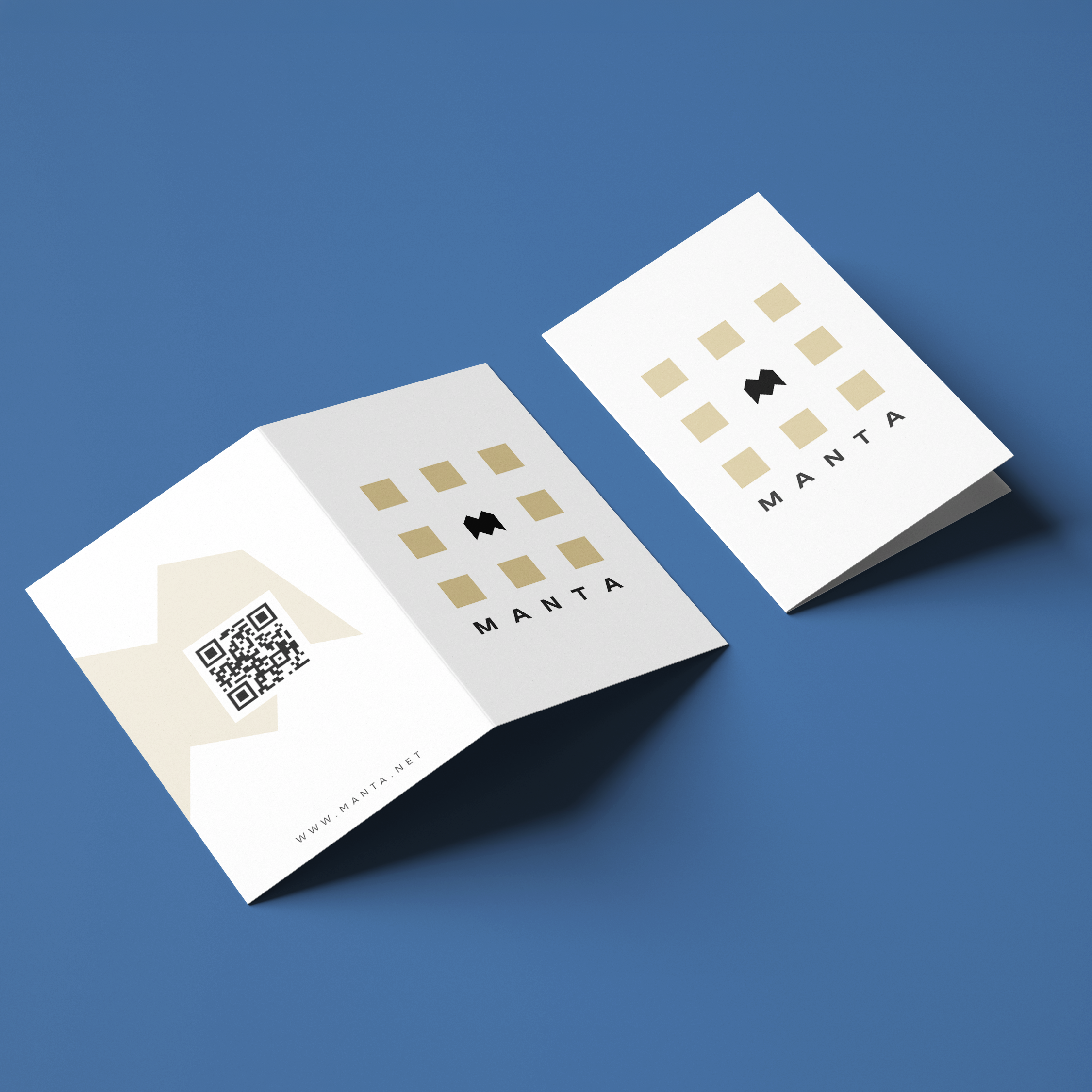 folded business card