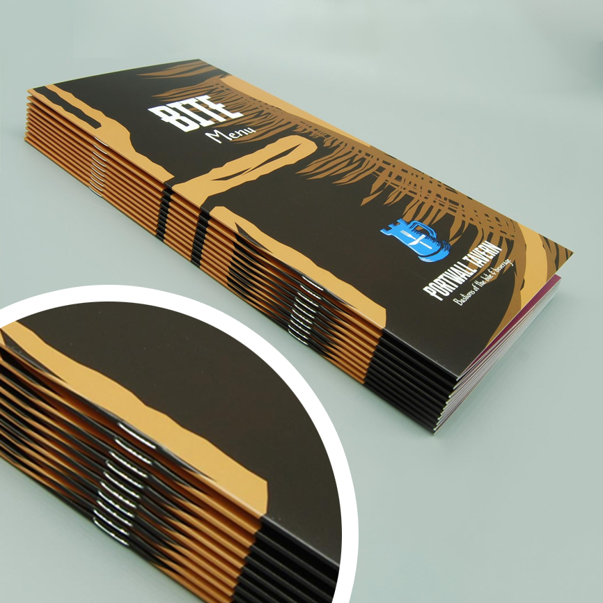stapled book saddle stitch